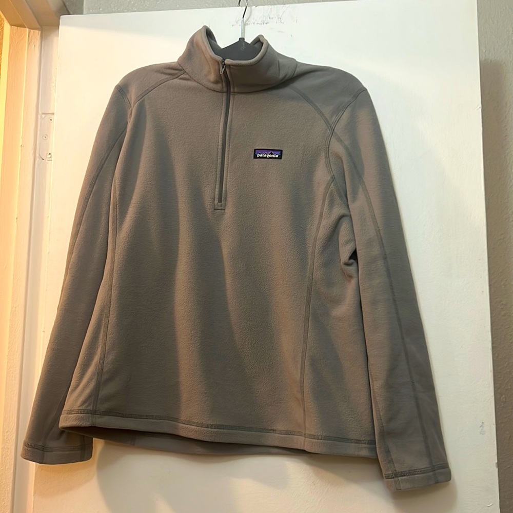 Patagonia Women's Micro D® 1/4-Zip Fleece- light taupe